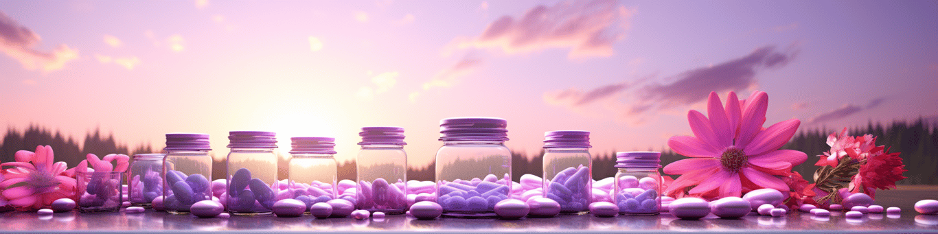 image of different drug pills on a surface