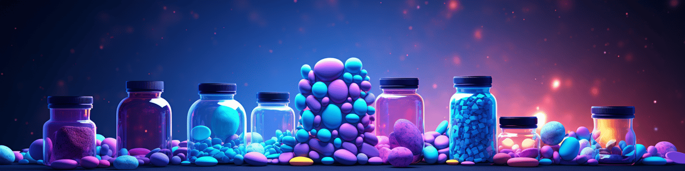 image of different drug pills on a surface