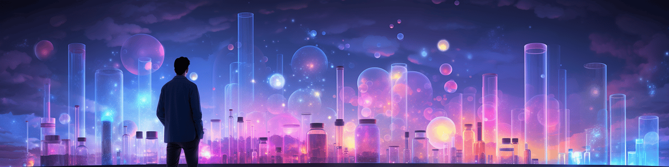 image of a doctor in a lab doing drug, clinical research