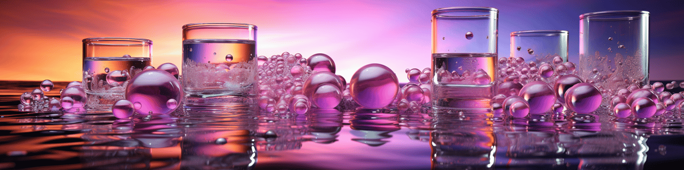 image of drug pills surrounding a glass of water symbolizing drug consumption