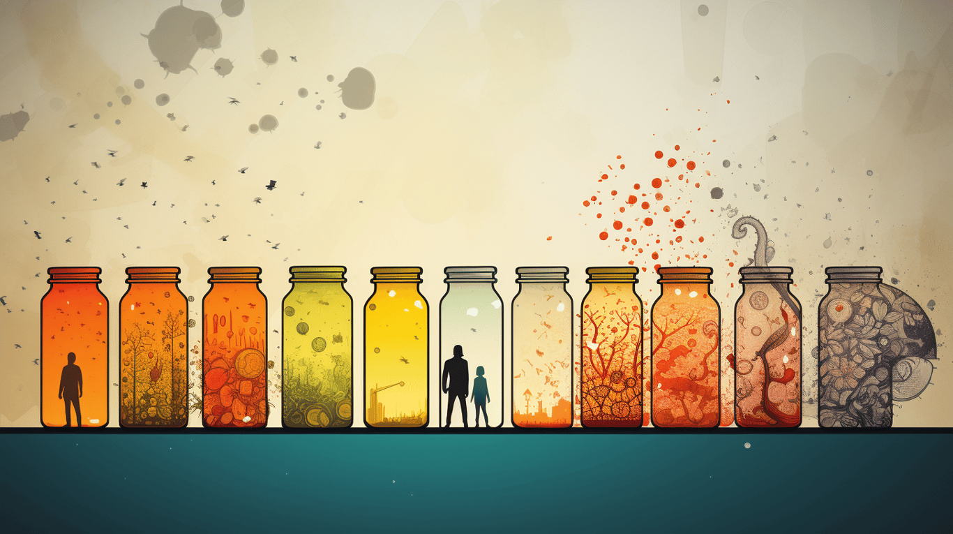 abstract image of a patient experiencing side effect