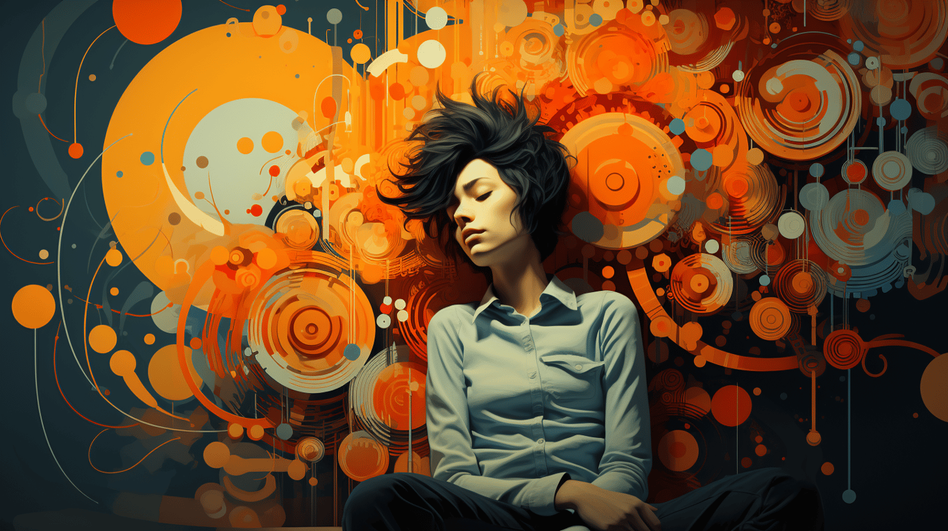 abstract image of a patient experiencing side effect