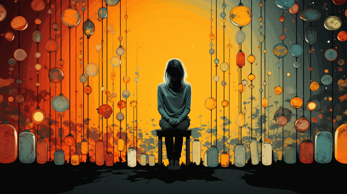 abstract image of a patient experiencing side effect