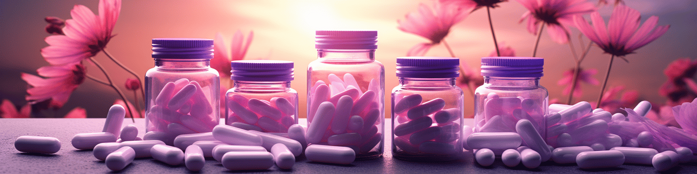 image of different drug pills on a surface