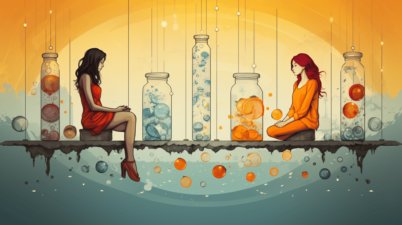 abstract image of a patient experiencing side effect