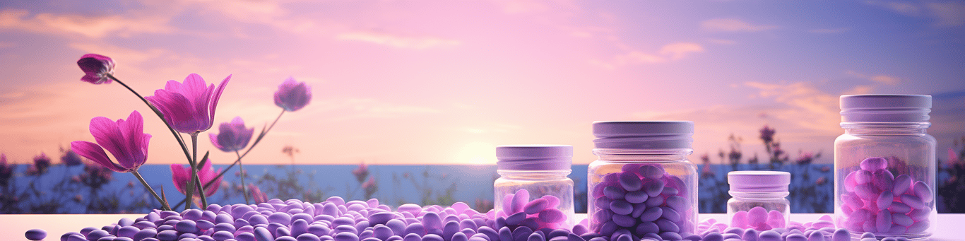 image of different drug pills on a surface