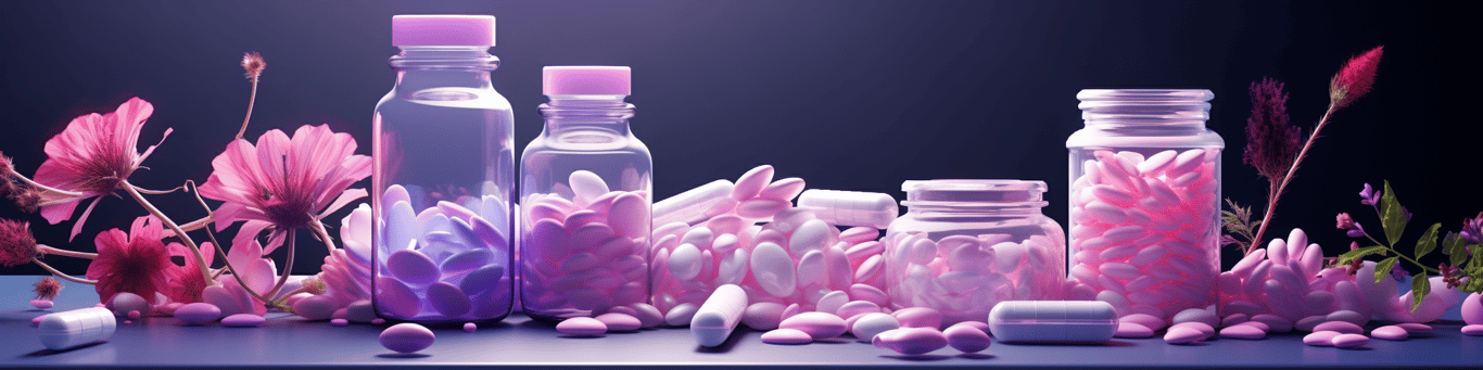 image of different drug pills on a surface