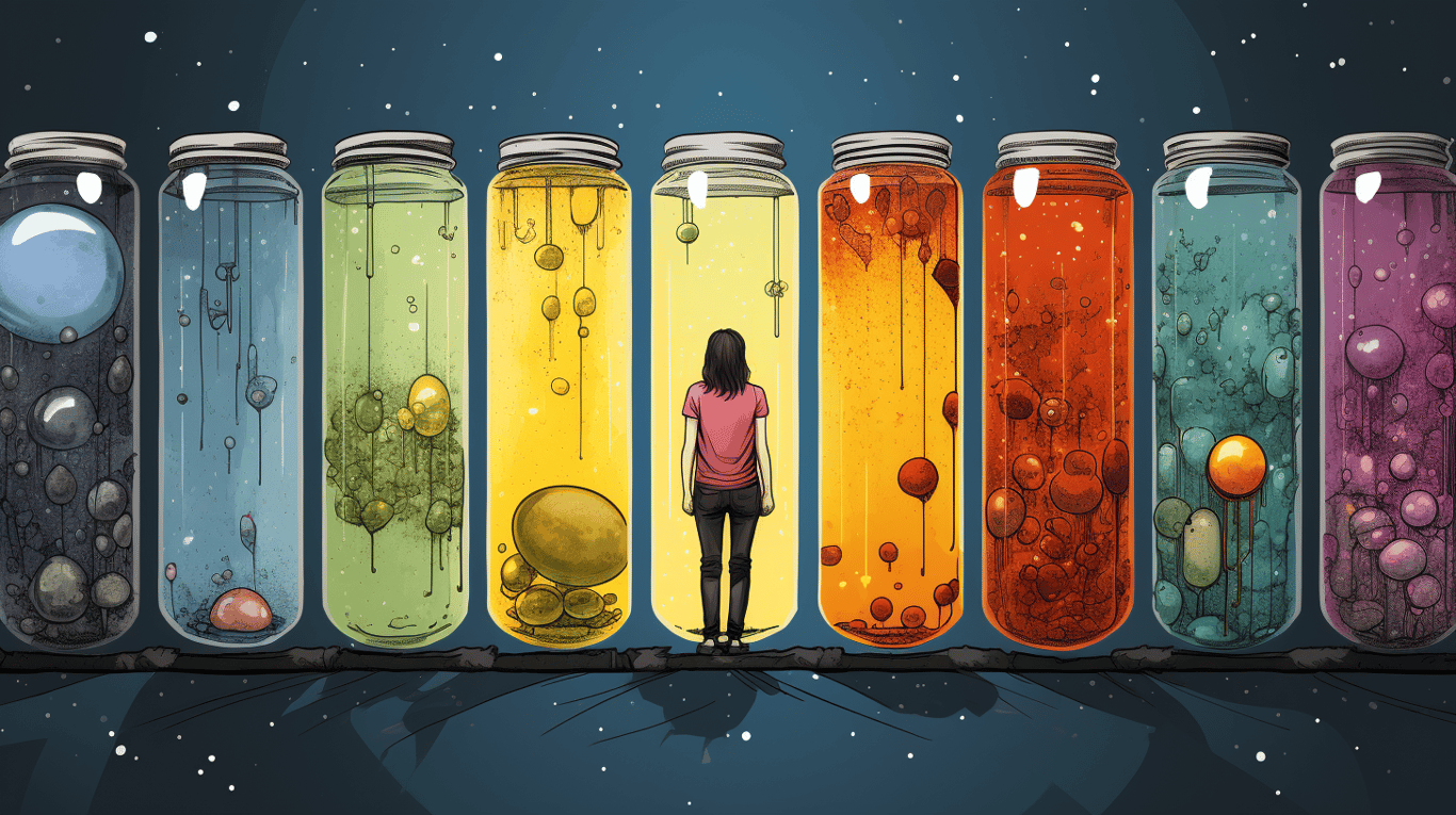 abstract image of a patient experiencing side effect