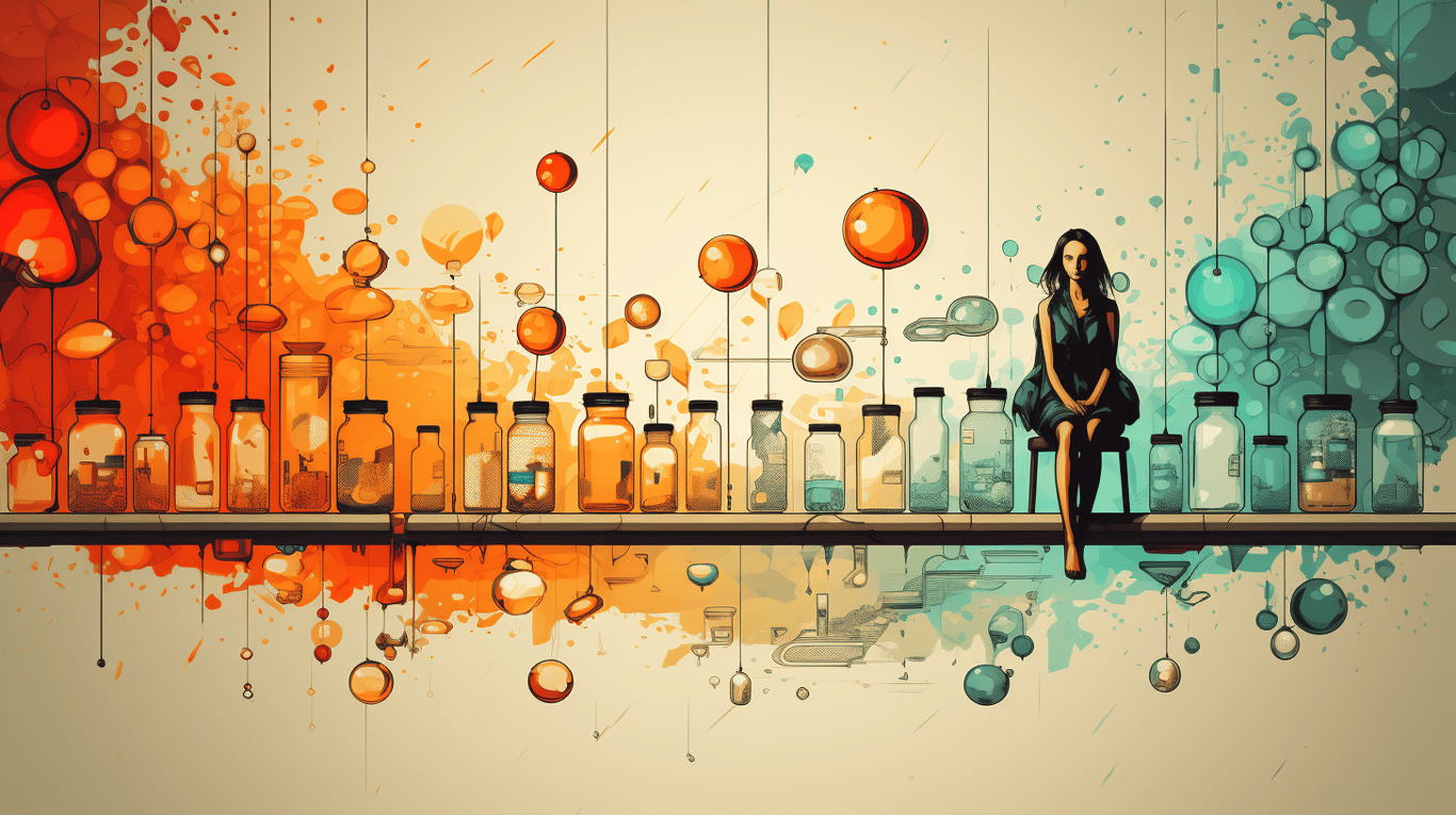 abstract image of a patient experiencing side effect