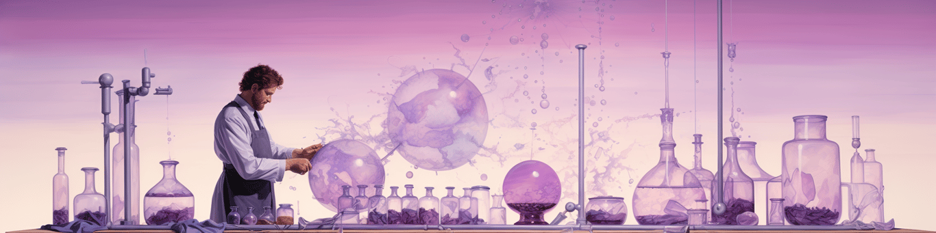 image of a doctor in a lab doing drug, clinical research