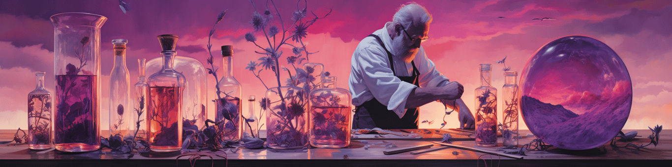 image of a doctor in a lab doing drug, clinical research