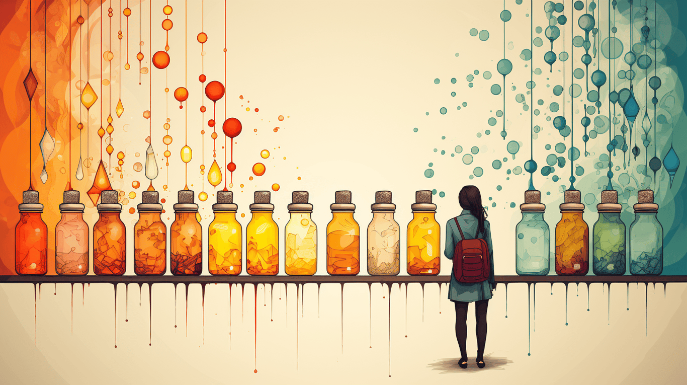 abstract image of a patient experiencing side effect