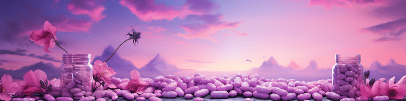 image of different drug pills on a surface