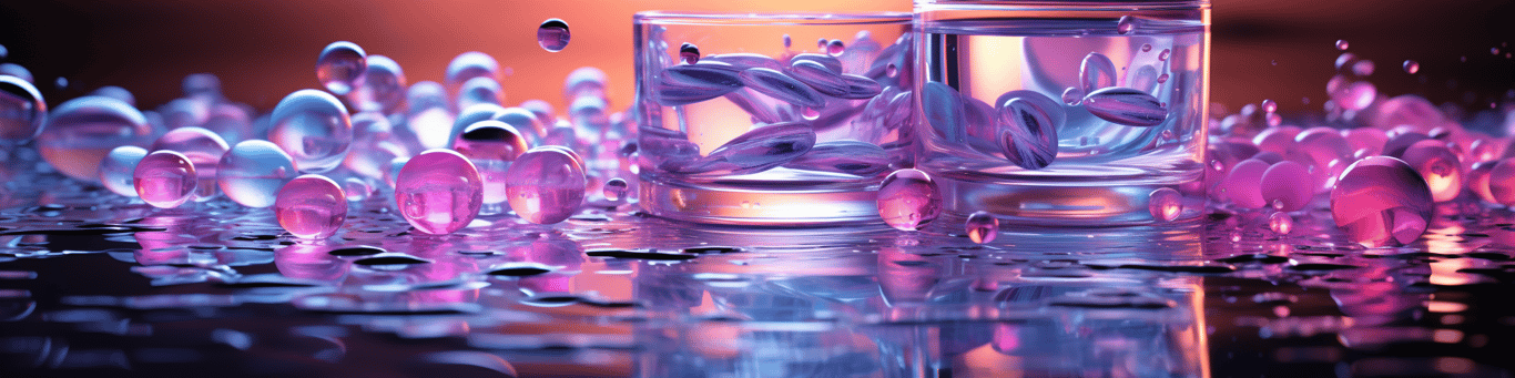 image of drug pills surrounding a glass of water symbolizing drug consumption