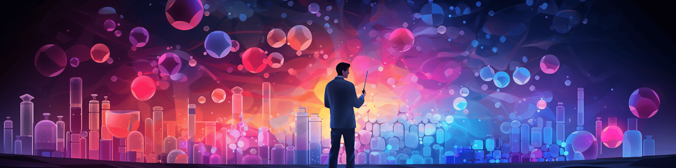 image of a doctor in a lab doing drug, clinical research