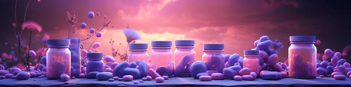 image of different drug pills on a surface