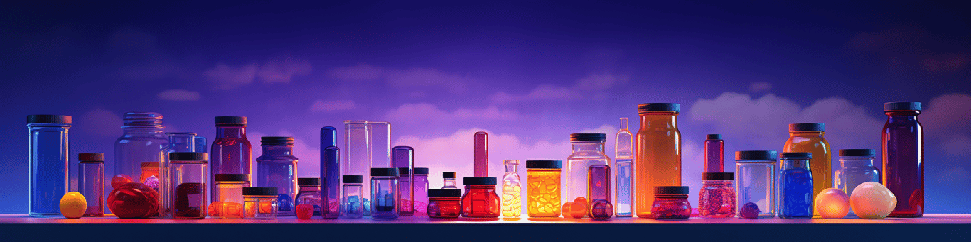 image of different drug pills on a surface