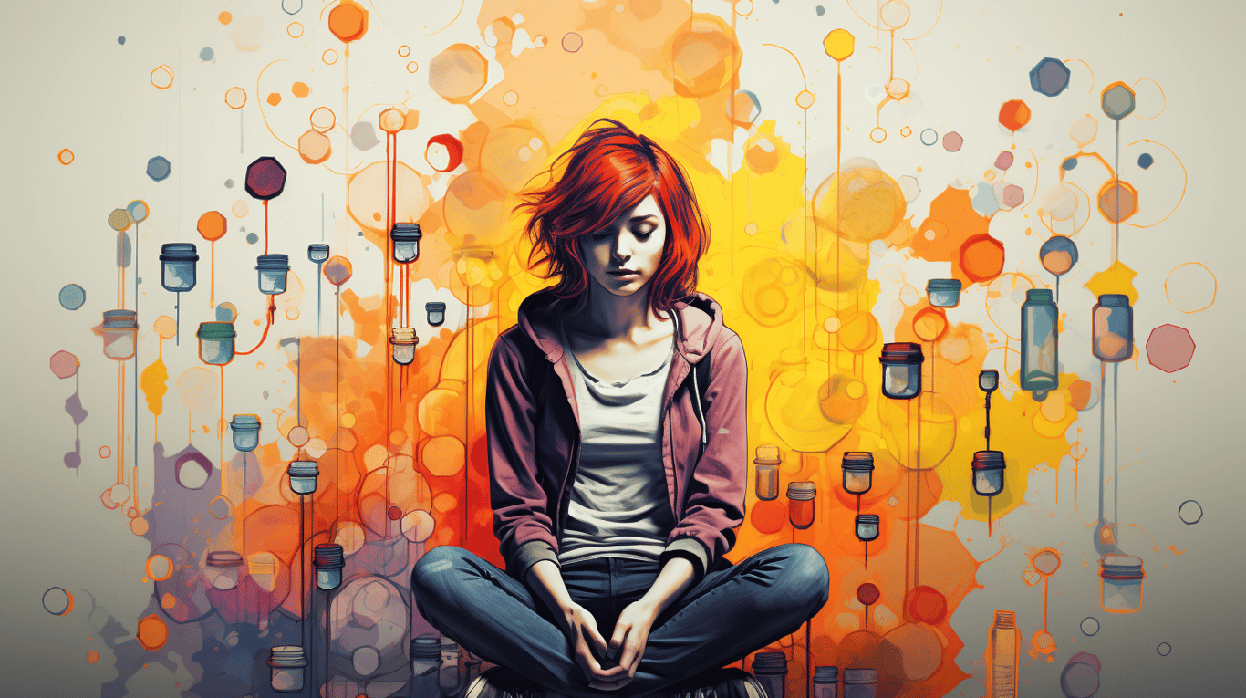 abstract image of a patient experiencing side effect