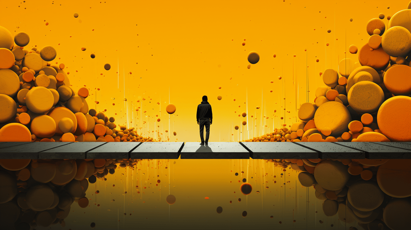 abstract image of a patient experiencing side effect