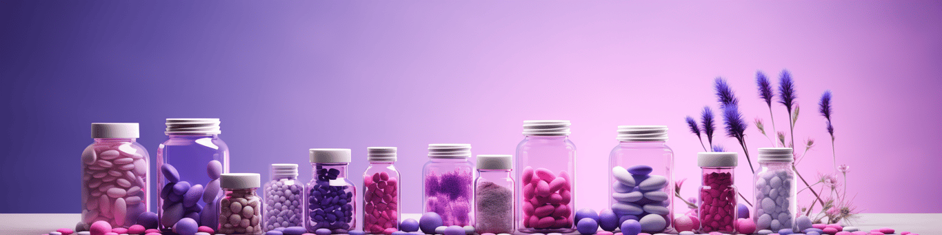 image of different drug pills on a surface