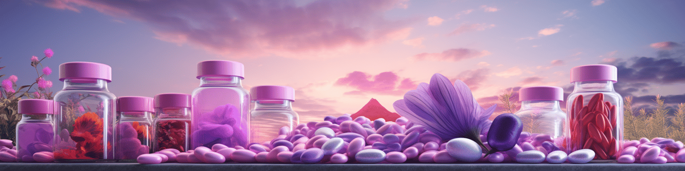 image of different drug pills on a surface