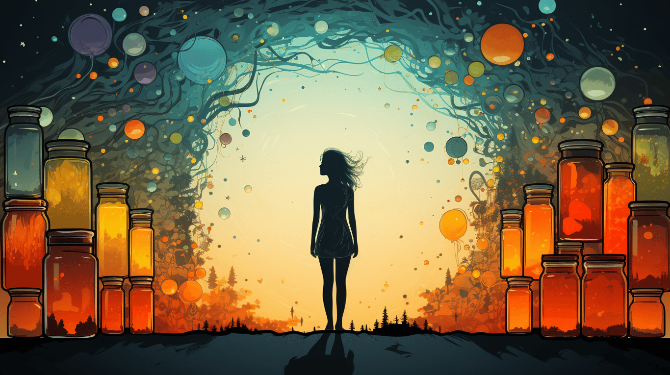 abstract image of a patient experiencing side effect