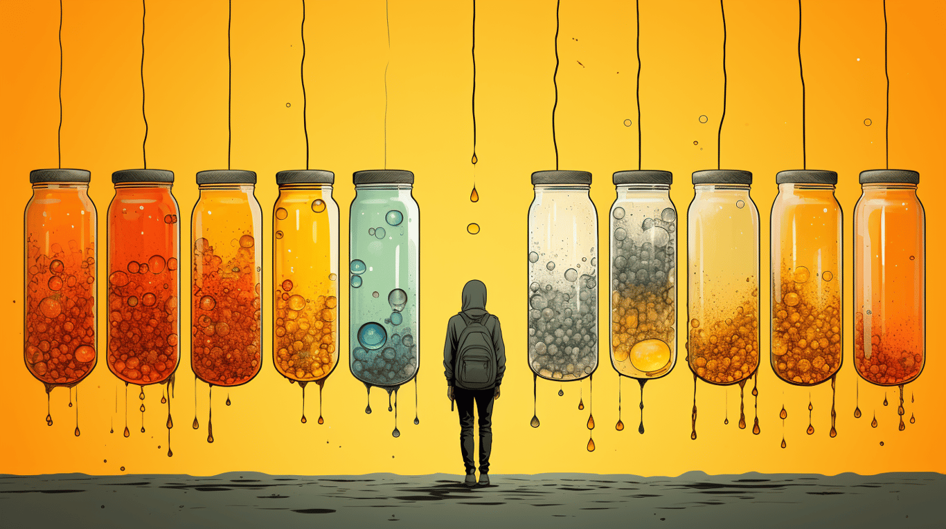 abstract image of a patient experiencing side effect