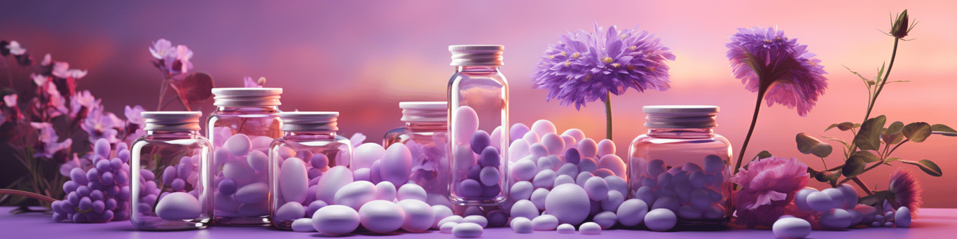 image of different drug pills on a surface