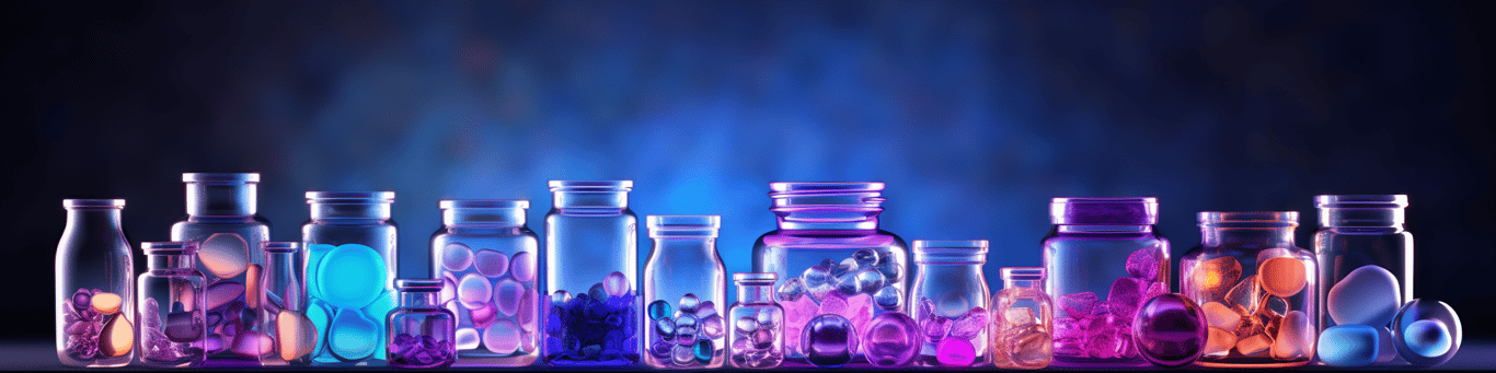 image of different drug pills on a surface