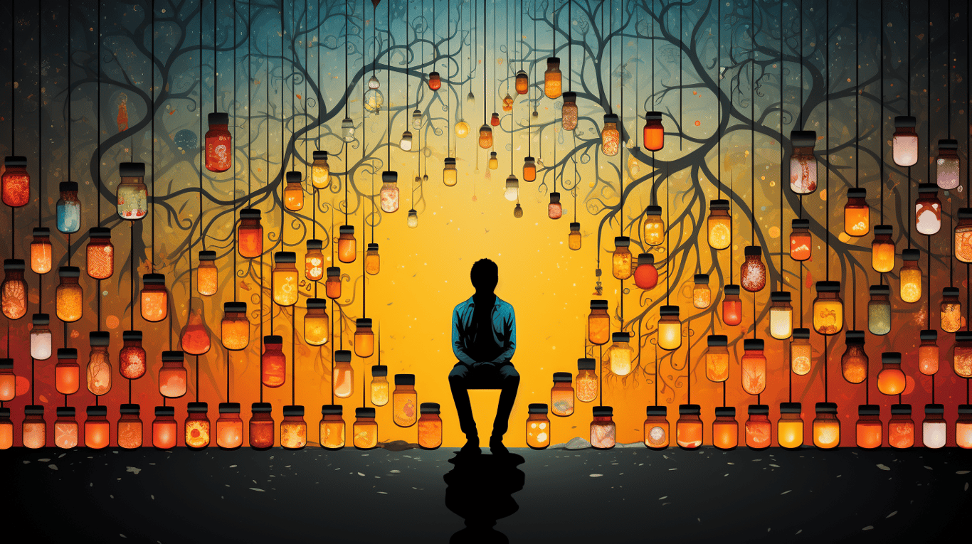 abstract image of a patient experiencing side effect