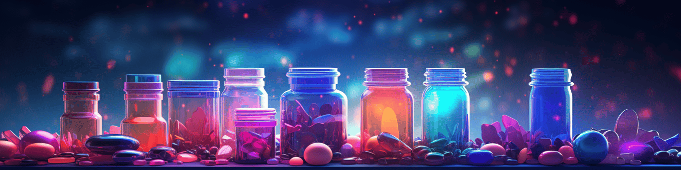 image of different drug pills on a surface