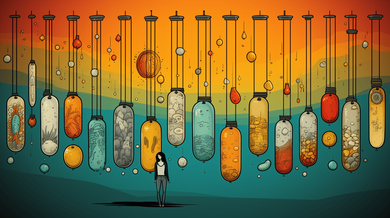 abstract image of a patient experiencing side effect