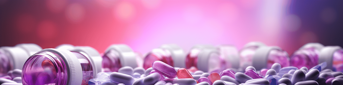 image of different drug pills on a surface