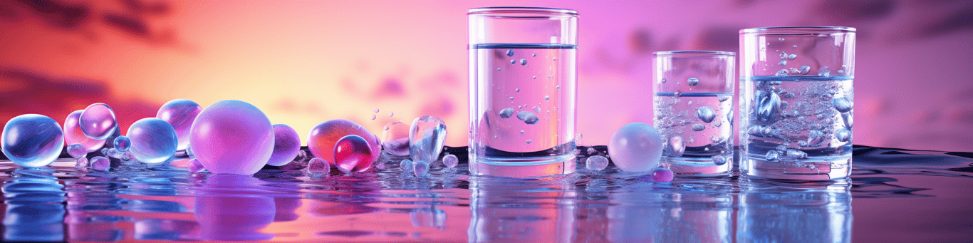 image of drug pills surrounding a glass of water symbolizing drug consumption