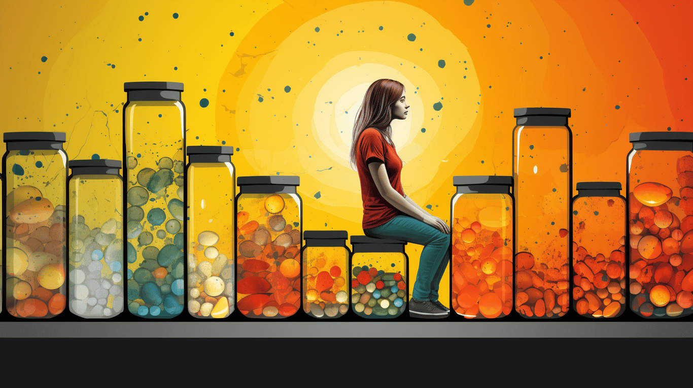 abstract image of a patient experiencing side effect