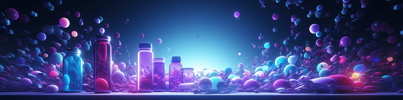 image of different drug pills on a surface