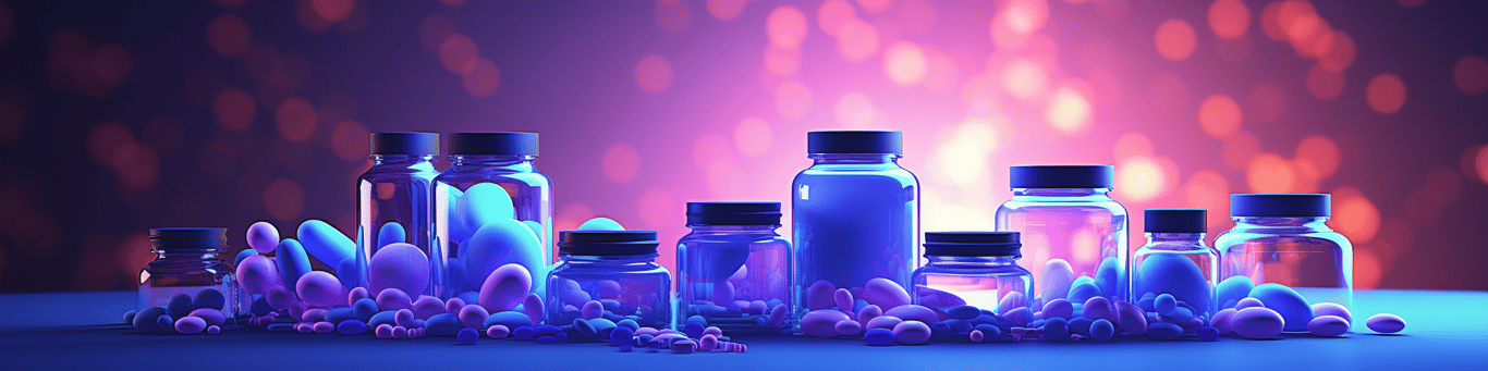 image of different drug pills on a surface