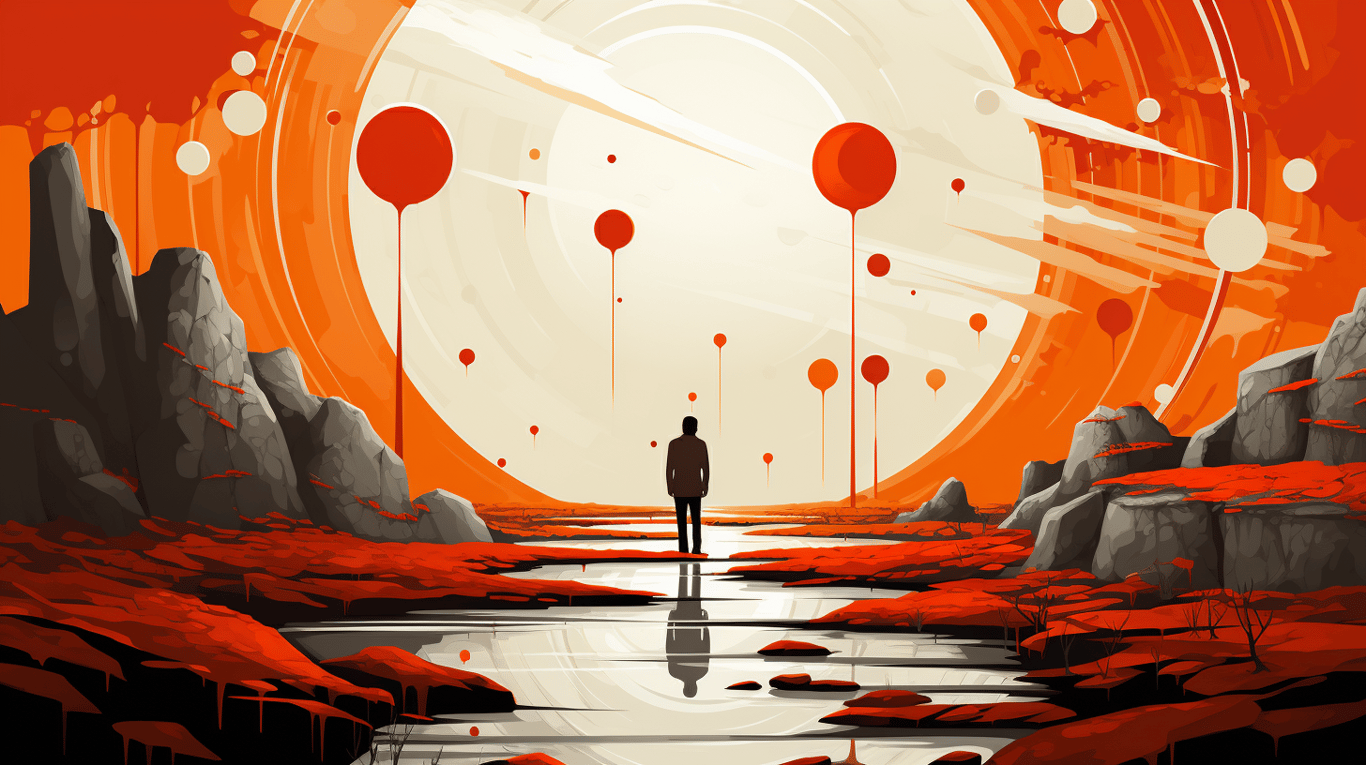 abstract image of a patient experiencing side effect