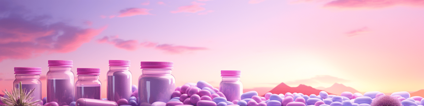 image of different drug pills on a surface