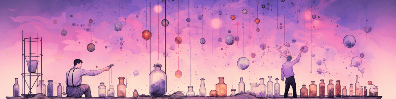 image of a doctor in a lab doing drug, clinical research