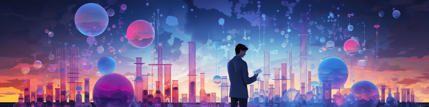 image of a doctor in a lab doing drug, clinical research