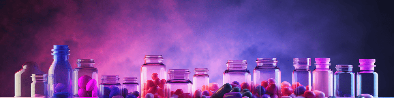 image of different drug pills on a surface