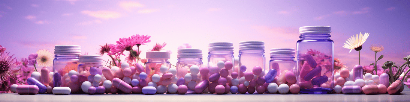 image of different drug pills on a surface