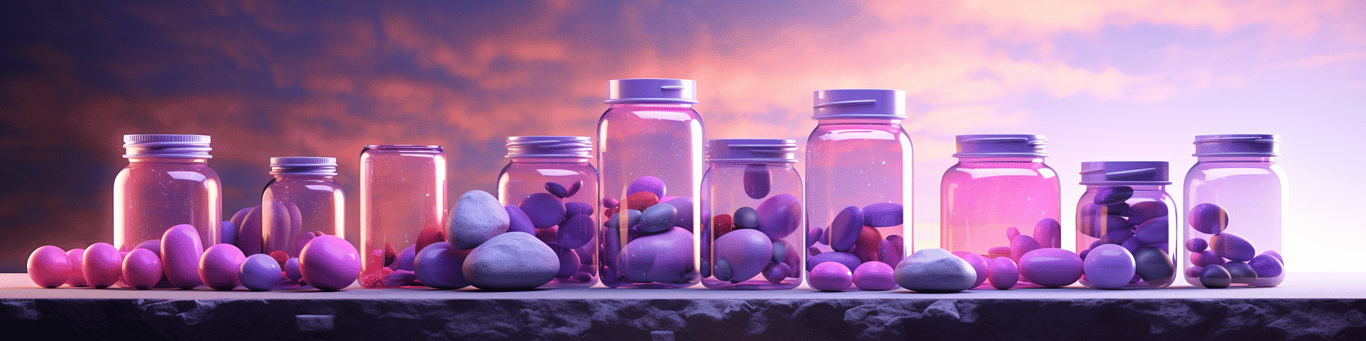 image of different drug pills on a surface