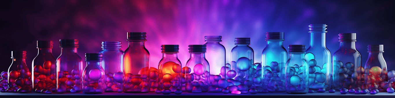 image of different drug pills on a surface