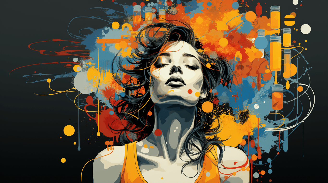 abstract image of a patient experiencing side effect