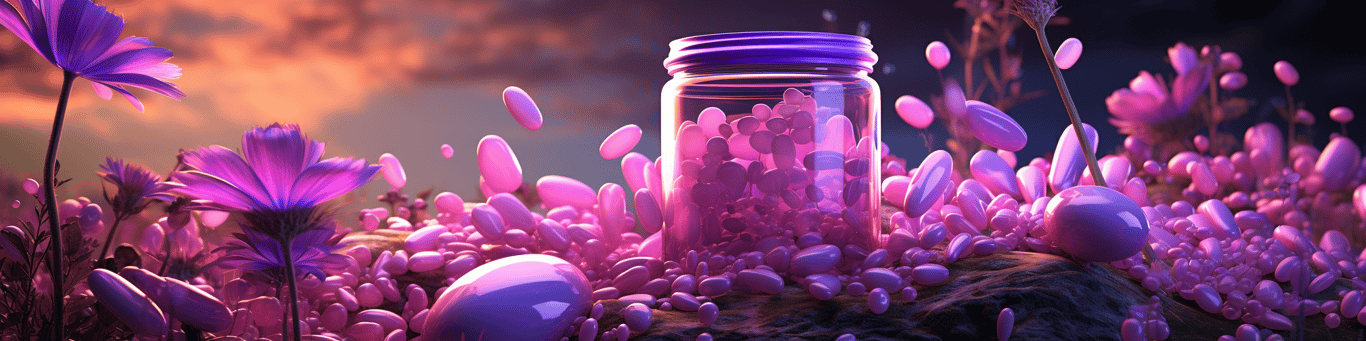 image of different drug pills on a surface