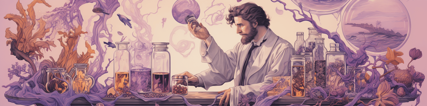 image of a doctor in a lab doing drug, clinical research