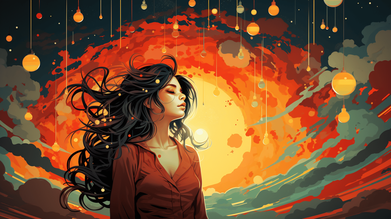 abstract image of a patient experiencing side effect