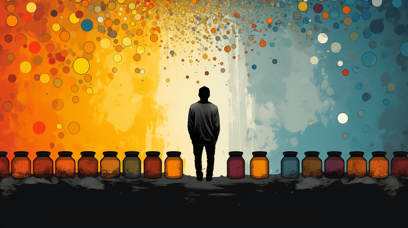 abstract image of a patient experiencing side effect